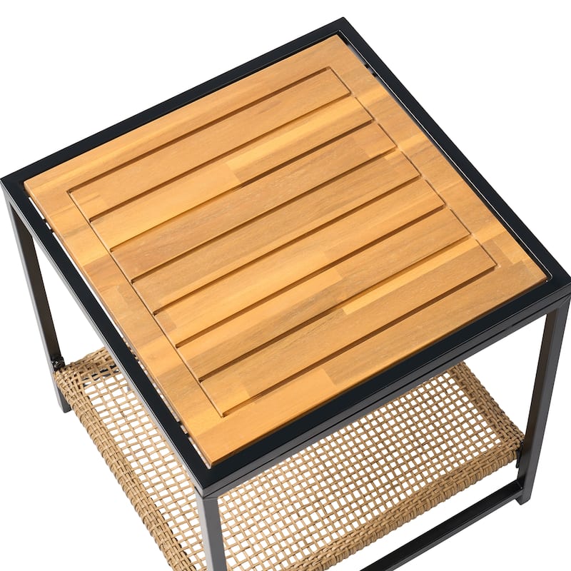 Made4Home Vianna Outdoor Acacia Wood Rocking Bistro Set