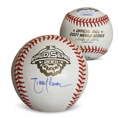 Randy Johnson Autographed 2001 World Series Signed Baseball JSA COA With UV Display Case - 8'6" x 11'6"