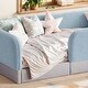 preview thumbnail 19 of 124, Twin/Full/Queen Teddy Fleece Floor Bed with Upholstered Safety Rails and Pocket