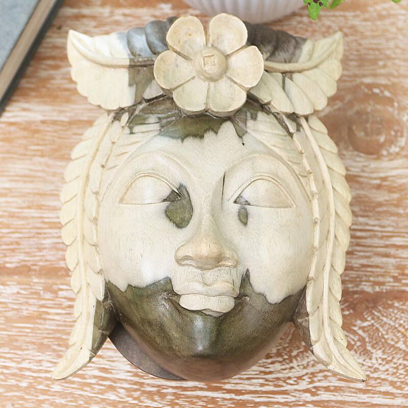 Novica Handmade Lady Rose Decorative Wood Box
