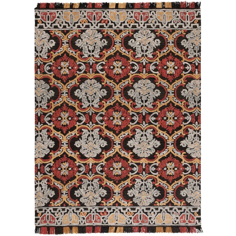 SAFAVIEH Handmade Blossom Parthenia Floral Wool Rug