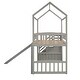 preview thumbnail 23 of 26, Twin Loft Bed with Slide & Storage Stairs - Whimsical House Design for Kids
