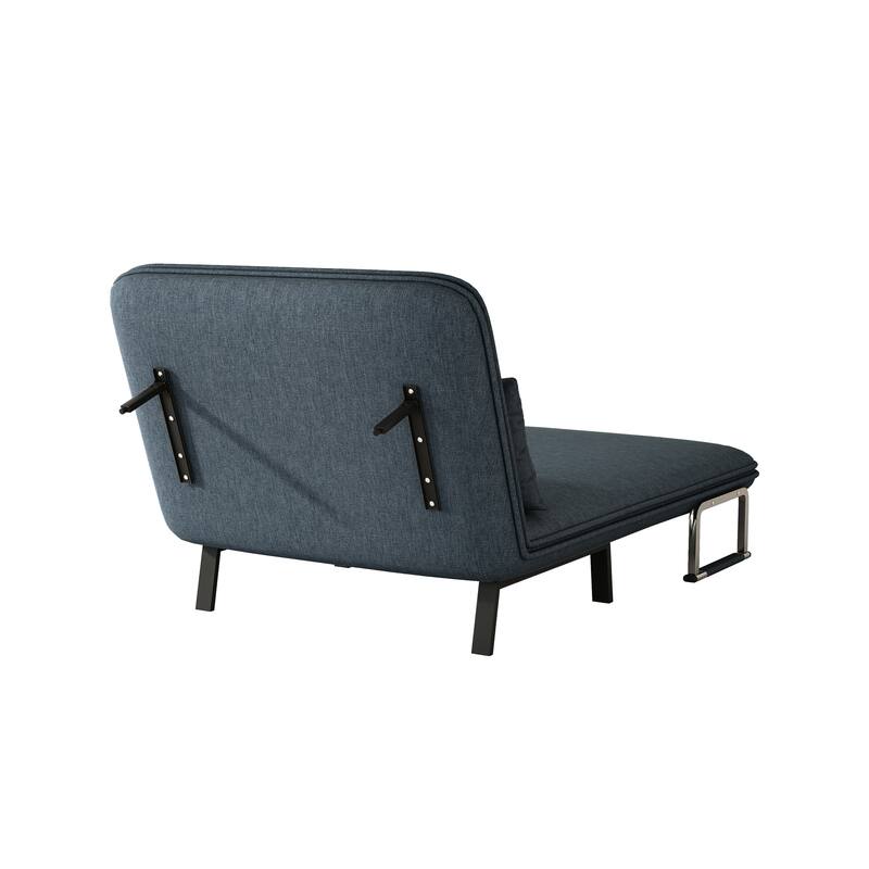 39″Convertible Chair Bed with Adjustable Backrest and Pillow