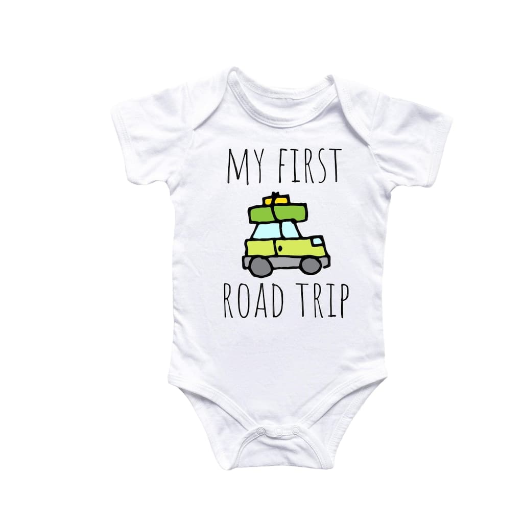 Road Trip - Baby Boy Girl Clothes Infant Bodysuit Funny Cute Newborn