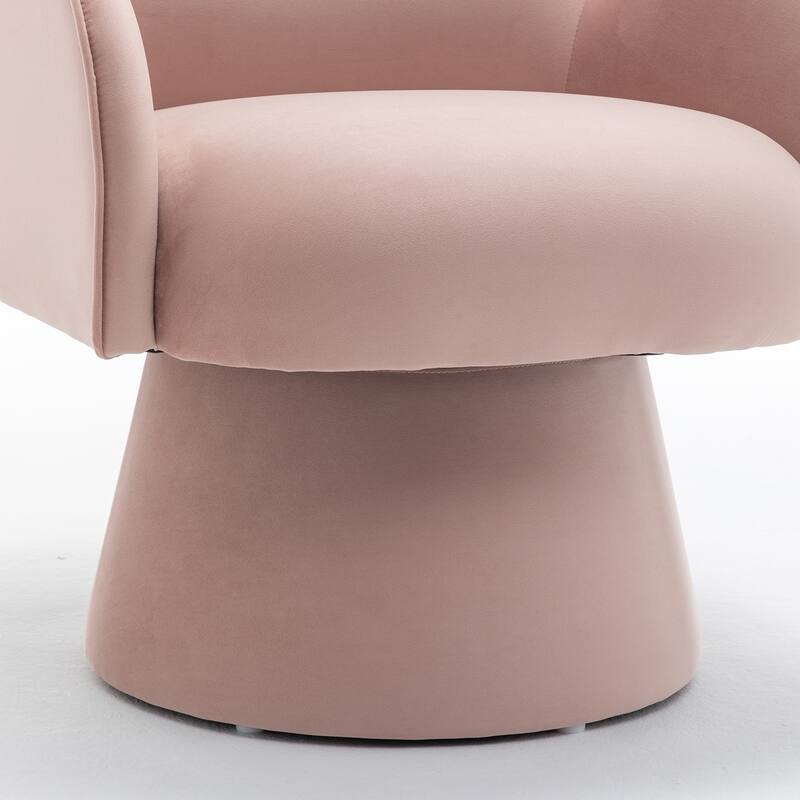 SEYNAR Modern Glam Velvet 360 Degree Swivel Armchair Set of 2