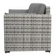 preview thumbnail 8 of 6, Outsunny Wicker Patio Couch, PE Rattan 3-Seat Sofa, Outdoor Furniture