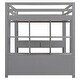 preview thumbnail 18 of 16, Full Size Loft Bed with Built-in Desk with Two Drawers, and Storage Shelves and Drawers,Multifunctional Loft Bed with Storage