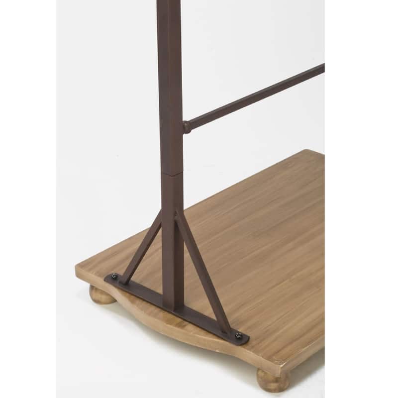 70 in. Bronze Metal Ladder Rack