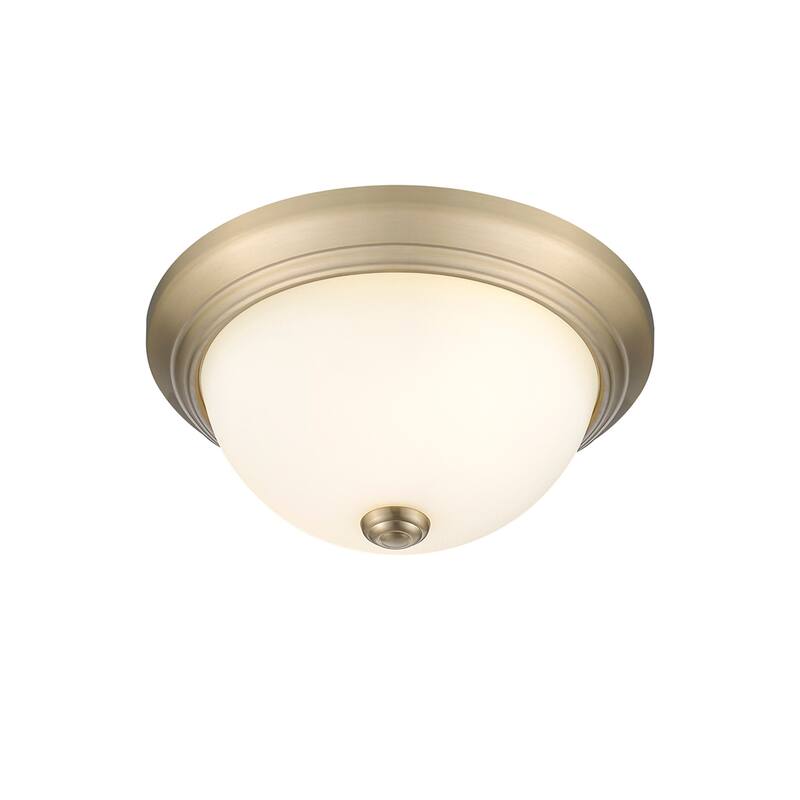 Millennium Lighting Metal 2 Light Flush Mount Ceiling Fixture in Multiple Finishes - Modern Gold