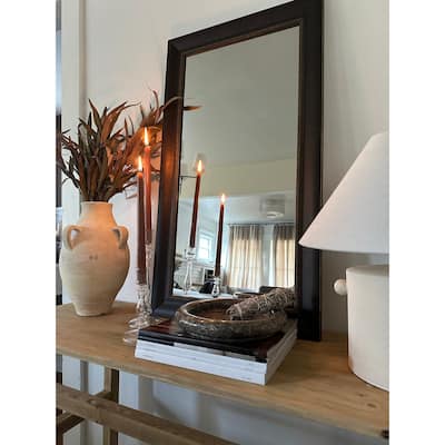 Frame My Mirror Antique Bronze Framed Vanity Mirror, Ventura Design