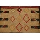 preview thumbnail 8 of 14, Geometric Kilim Shiraz Persian Tribal Area Rug Hand-woven Wool Carpet - 2'0" x 2'10"