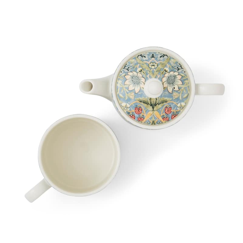 Spode Morris and Co Strawberry Thief Tea Set for One - 10 Oz.
