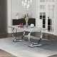 preview thumbnail 91 of 193, 65 inch Faux Marble Dining Table Set with Boucle Dining Chairs