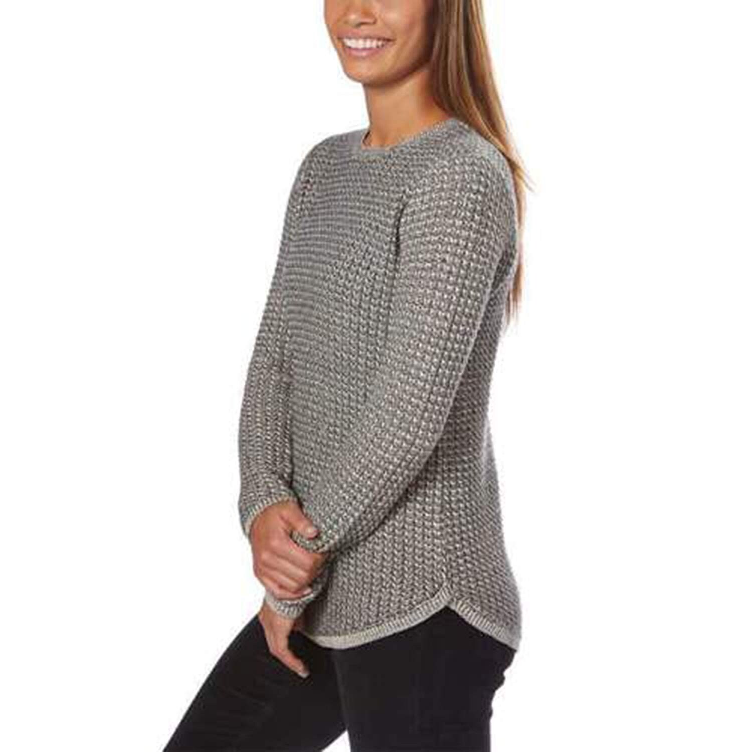 jeanne pierre cotton cable knit sweater