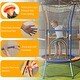 preview thumbnail 14 of 25, Mini Trampoline for Kids with Safety Enclosure Net and Foam Handles