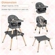 preview thumbnail 5 of 16, Costway 9-in-1 Kids Table & Chair Set with Solid Wood Legs, Removable