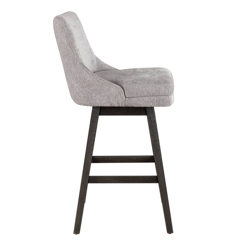 Branson Modern Bar Stool, Upholstered Counter Stool with Solid Wood Frame