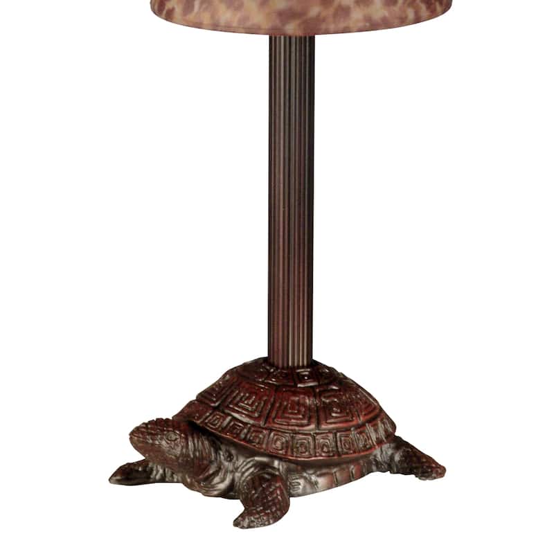 Springdale Lighting Amber Box Turtle Candle Holder,Golden Amber Finish