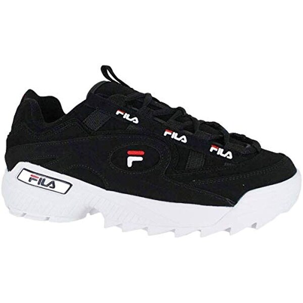fila black red white