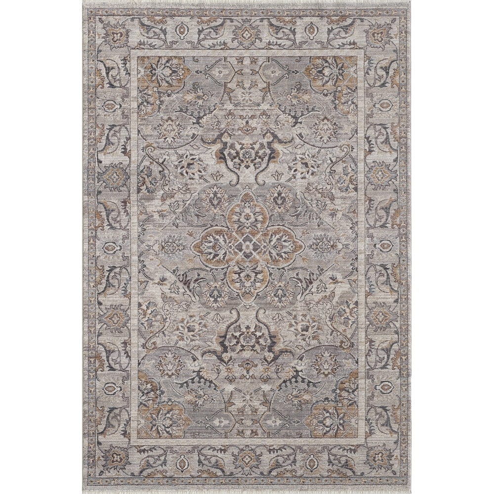 Domani Greige Traditional And Ornate Area Rug