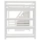 preview thumbnail 24 of 24, Multifunctionl Loft Bed Storage Wardrobe and Shelves, Wooden Bed Frame with LED Light & Staircase for Kids Teens Adults