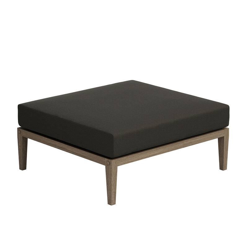 Northlake Outdoor Patio Teak Ottoman