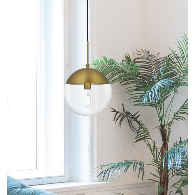 1-Light Pendant with 10 inch Clear Glass