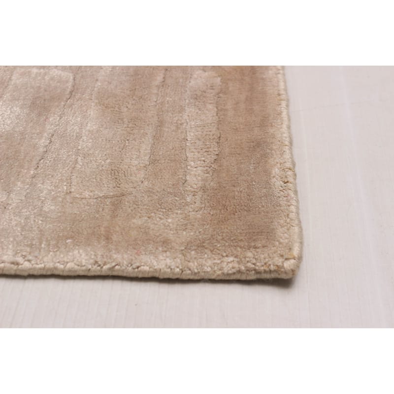 ECARPETGALLERY Hand Loomed Kashkuli Gabbeh Beige Viscose Rug - 5'8 x 7'10