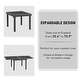 preview thumbnail 12 of 21, VredHom Outdoor Tempered Glass Top Aluminum Extendable Dining Table - 35.4 in W x 35.4-70.9 in L x 29.5 in H