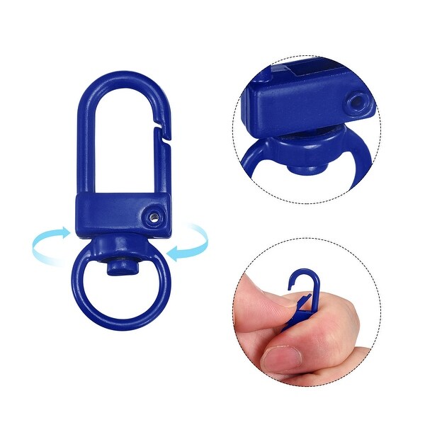 Swivel Clasps Snap Hook, 33x13mm Lobster Claw Clasp for DIY, 8Pcs