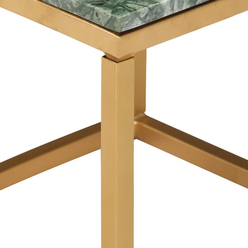 vidaXL Coffee Table End Table Side Sofa Table Real Stone with Marble Texture