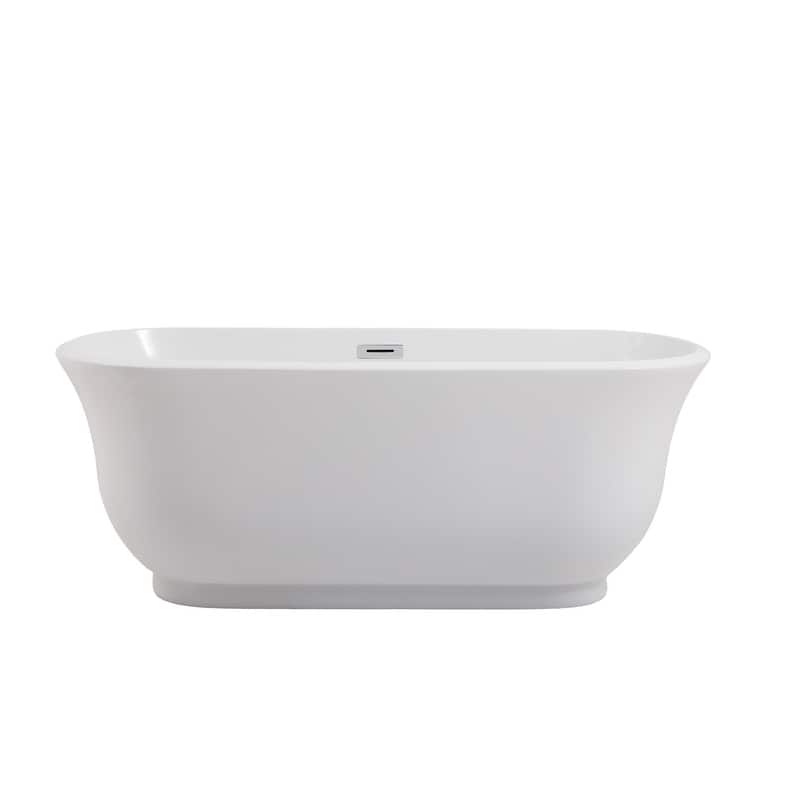 Cameron Soaking Bathtub in Glossy White