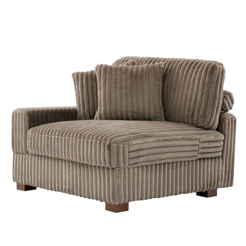 Upholstered Chenille Velvet L Shaped Couch Modular Sofa With Chaise Lounge
