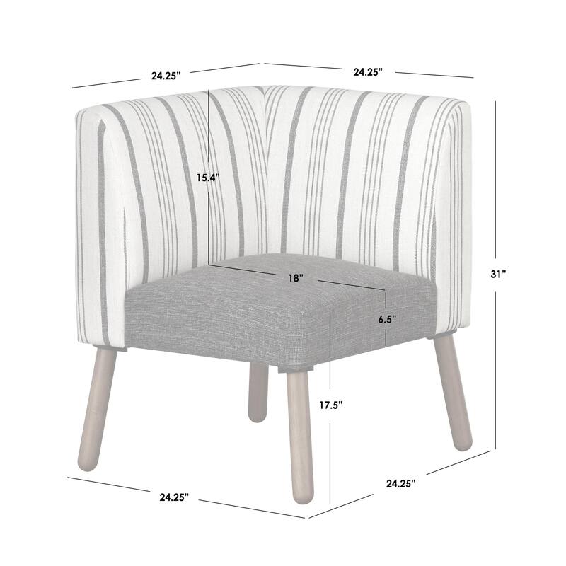 Lifestorey Gather Upholstered Corner Chair