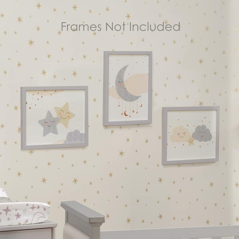 Lambs & Ivy Goodnight Moon 3-Piece Unframed Nursery/Child Wall Art 11” X 14”