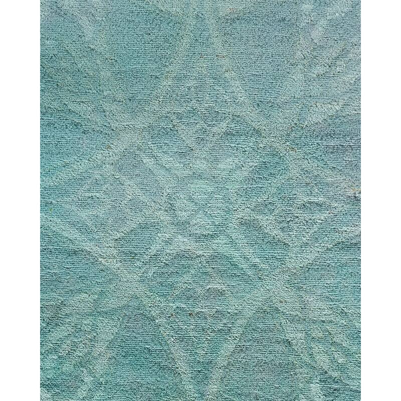 Vibrance, One-of-a-Kind Hand-Knotted Area Rug - Blue, 8' 2" x 9' 10" - 8' 2" x 9' 10"