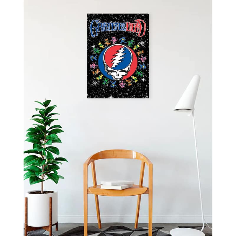 Grateful Dead - A Circle With Dancing Bears Art Poster - 24 x 36 Inch