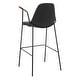 preview thumbnail 41 of 44, SAFAVIEH Tanner Mid-century Faux Leather Barstool - 25" W x 21.5" D x 39" H