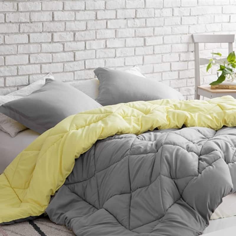 BYB Limelight Yellow/Alloy Reversible Comforter