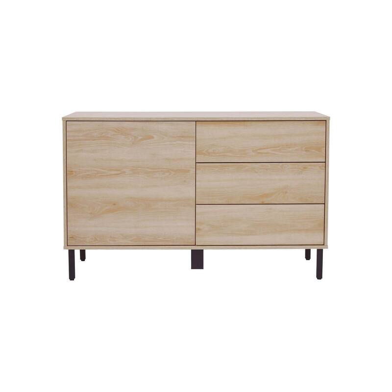 Teamson Home Cairo 3 Drawer Sideboard, Oak - 47.5"L x 15.75"W x 29.75"H