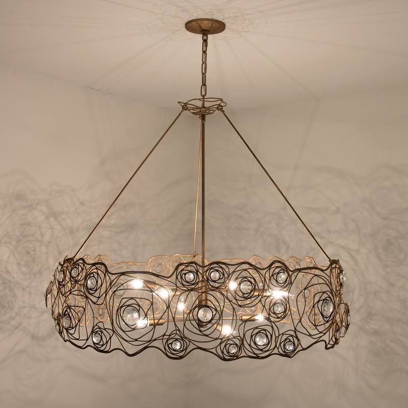 Varaluz Ethereal Rose Chandelier - Havana Gold Ombre