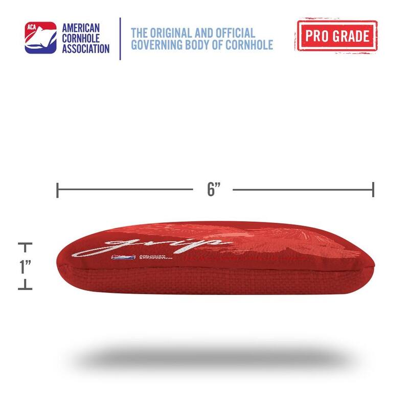 Grip N' Glide Red Dual Sided Cornhole Bags