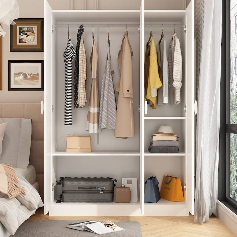 Kerrogee Grand Wardrobe/Armoire/Closet , 47.2" W x 69.7" H x 18.3" D