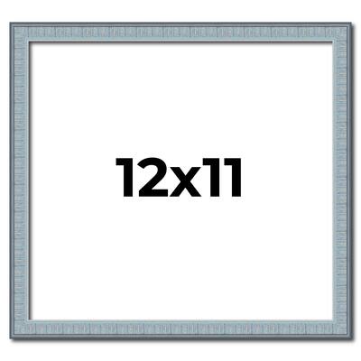 12x11 Frame Rustic Sky Blue Solid Wood Picture Frame | 0.75 Inch