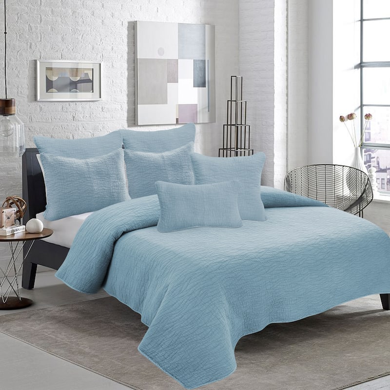 Gouchee Home Carson Throw Pillow Cushion - 12 x 20 - Blue