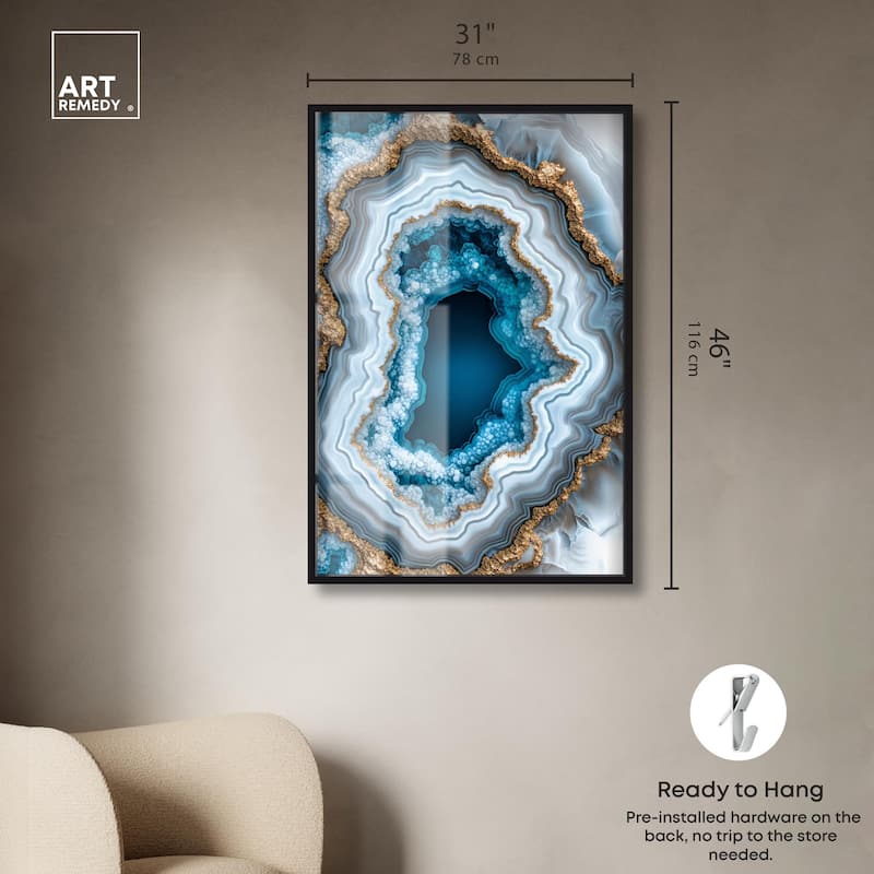 Gilded Geode Eye II Shadowbox by Art Remedy