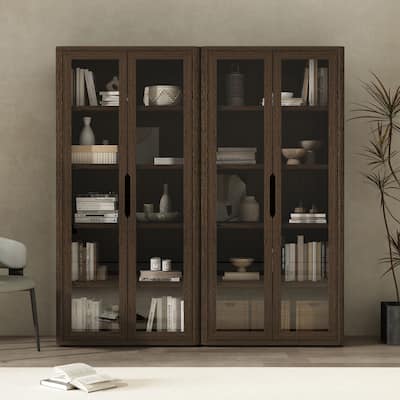 Manhattan Comfort Rivington Modern 38 In Bookcase Cabinet