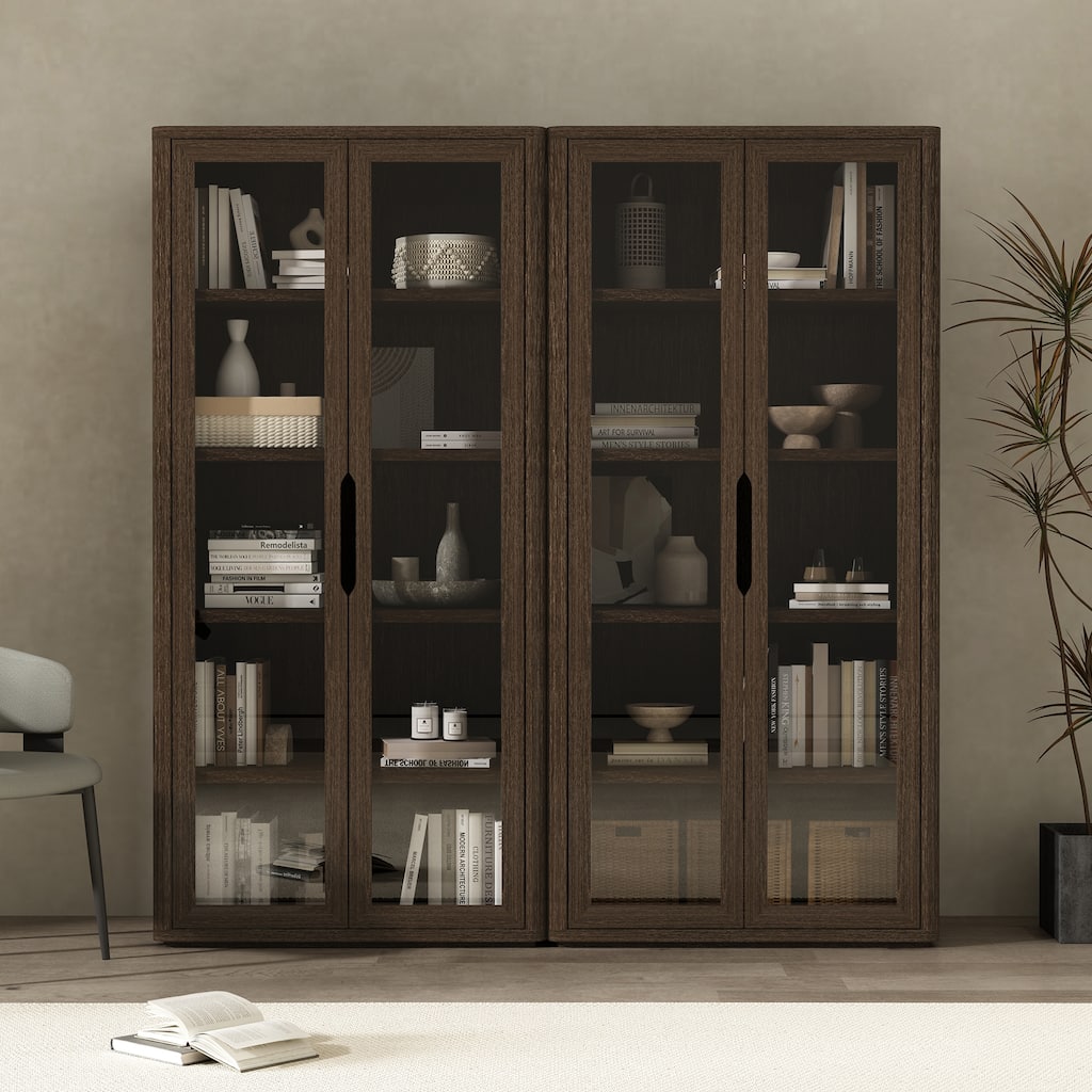 Manhattan Comfort Rivington Modern 38 In Bookcase Cabinet