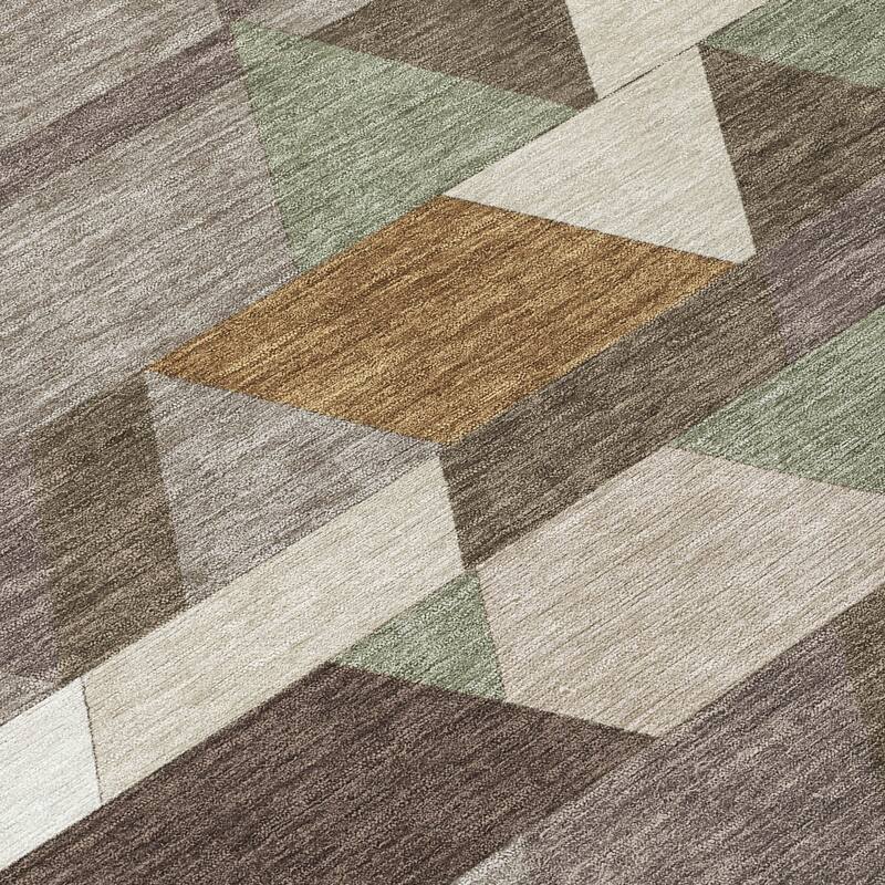 Machine Washable Indoor/ Outdoor Modern DeVaughn Chantille Rug