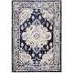 preview thumbnail 124 of 164, SAFAVIEH Monaco Lillie Boho Medallion Distressed Area Rug 4' x 5'7" - Ivory/Navy